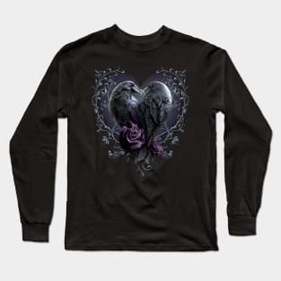 Raven Heart - Gothic Ravens - Spiral Original Long Sleeve T-Shirt